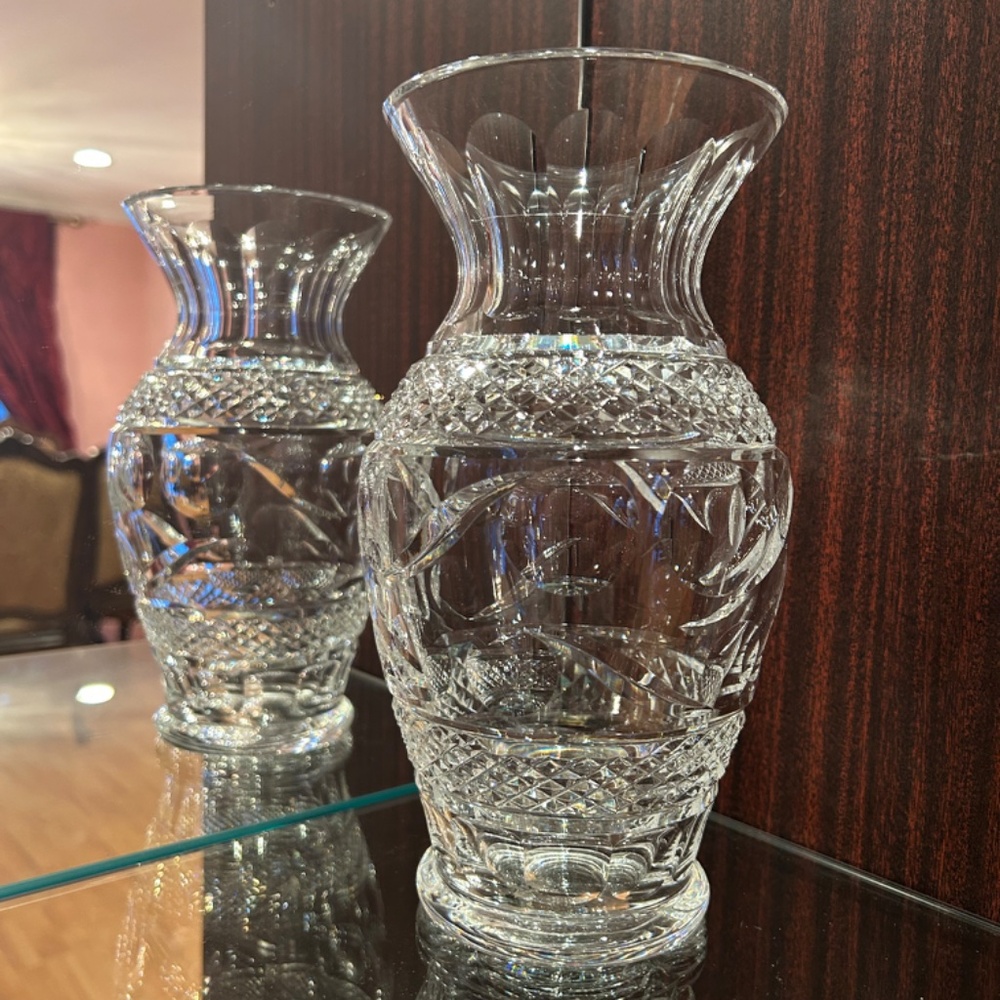 Waterford Vintage Crystal Flower Vase 9 inches High - Picture 6 of 12